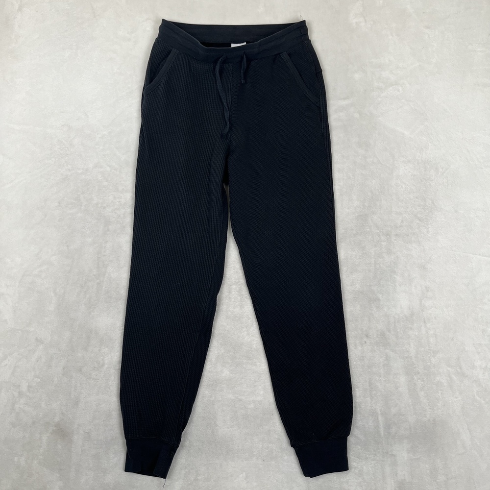 Nike Pants Womens Small Black Dri-FIT Waffle Knit Joggers Yoga Lounge Athletic